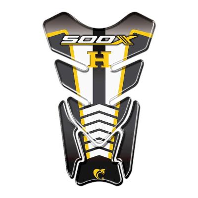 Protetor de Tanque Resinado Honda CB 500X Amarelo PVC 3D Teu Adesivo