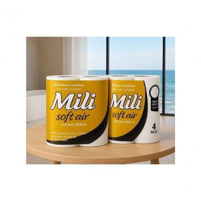 Papel Higiênico Soft Air Folha Tripla 8 Rolos 20Mx10cm Mili