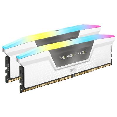 Memória RAM Vengeance RGB 32GB DDR5 5200MHz Kit 2x16GB Branco Corsair