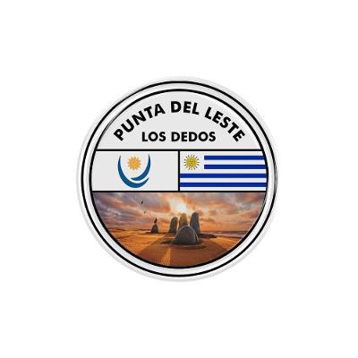 Adesivo Resinado 3D Los Dedos em PVC com Relevo Preto Punta Del Viento