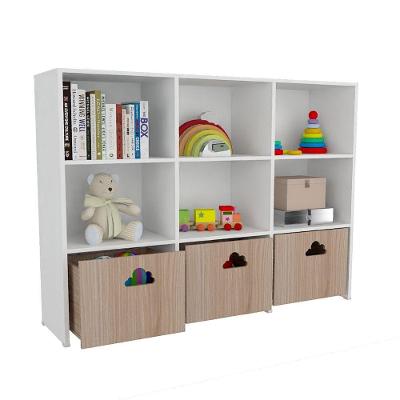 Estante de Nichos Nuvem Scott 170CM com Baús em MDF Woodcore