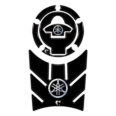 Protetor de Tanque e Bocal Lander XTZ 2025-2026 Preto Resinado 3D Teu Adesivo