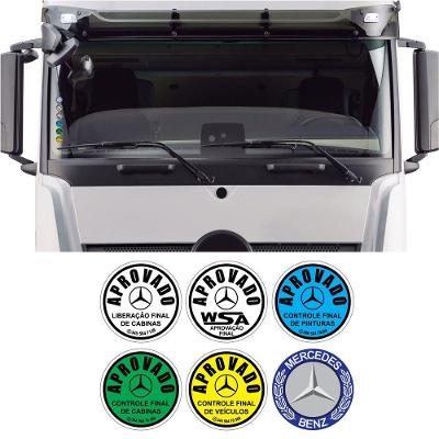 Kit Adesivo Aprovado Mercedes Benz Para-brisa Vinil Decorativo Teu Adesivo