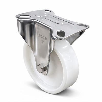 Rodízio Industrial Fixo Master Roll Inox 5 Pol 170kg Aço Inox Master