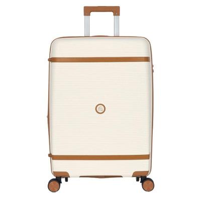 Mala de Bordo 48L Polipropileno Expansiva Zíper Anti Furto Copenhagen Branco Polo King