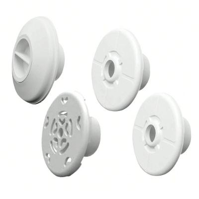 Kit 04 Dispositivos para Piscina de Alvenaria ABS 50MM Branco Brustec Lazer