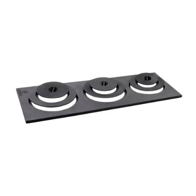 Chapa Redução Fogão Lenha Bassan 3 Furos Aço Carbono 34x28x70cm Preto Libaneza