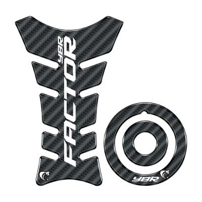 Kit Protetor Tanque Bocal Carbon YBR Factor 125 150 Resinado 3D