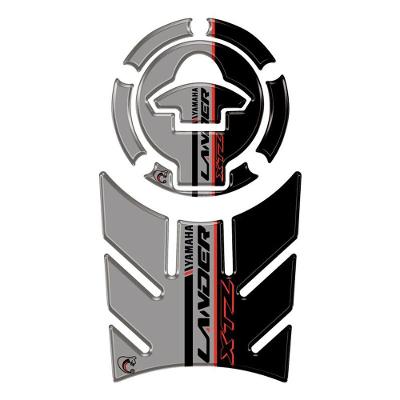 Kit Protetor Tanque e Bocal Resinado 3D Lander XTZ Preto Teu Adesivo