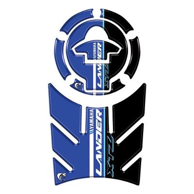 Kit Protetor de Tanque e Bocal Lander XTZ 2025-2026 Resinado 3D Azul