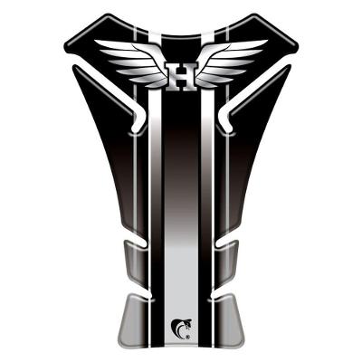 Adesivo Protetor de Tanque Resinado 3D Fan Titan Preto Anti-Risco Twister