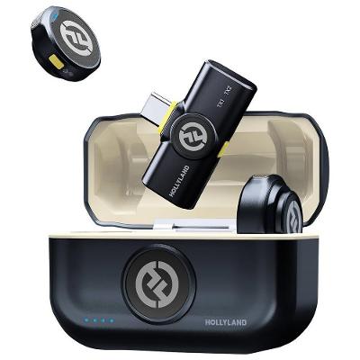 Microfone Lavalier Hollyland Lark M2 Wireless Type-C Shine Charcoal