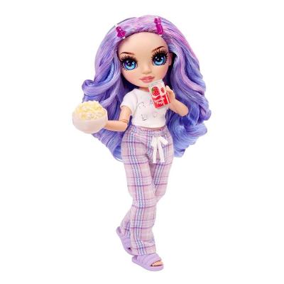 Boneca Rainbow High Jr High PJ Party Violet 23cm com Acessórios Roxa Rainbow