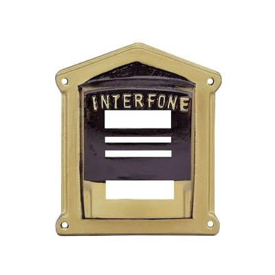 Protetor de Interfone N02 Alumínio Fundido Dourado Ouro Minas