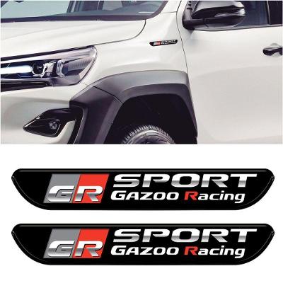 Par Adesivos Gr Sport Gazoo Racing Vinil Resinado 3D Teu Adesivo