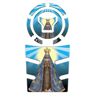Kit Protetor Tanque NXR Bros 160 2025 2026 Aparecida Azul Resinado Teu Adesivo