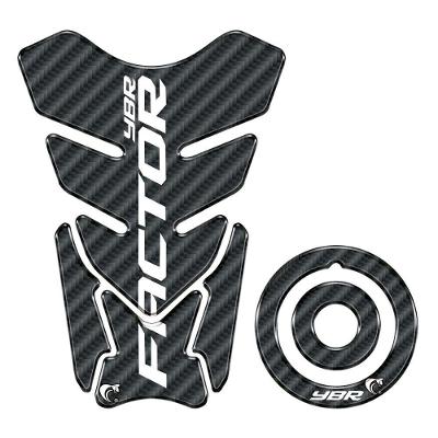 Kit Protetor Tanque Bocal Carbon YBR Factor 125 150 Teu Adesivo
