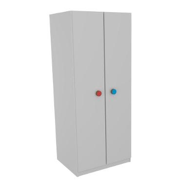 Armário Montessoriano Cabideiro Rubi MDF Texturizado Branco Woodcore