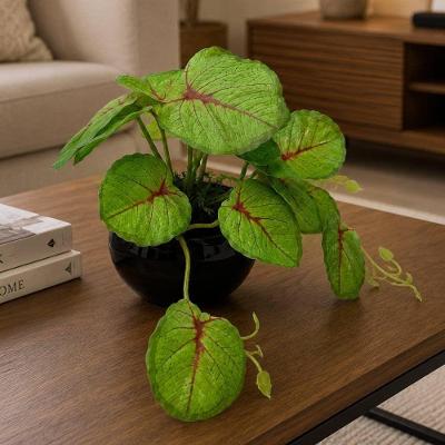 Planta Artificial Jiboia com Vaso Decorativo Verde 17cm X 20cm