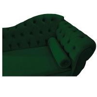 Diva Recamier Diana 185cm Lado Esquerdo Suede - Doce Sonho Móveis Verde - 3