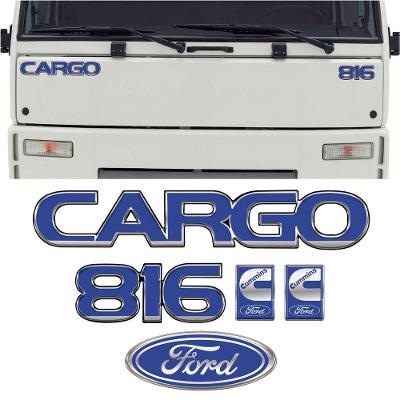 Kit Adesivos Cargo 816 Ford Vinil Resinado 3D Automotivo Teu Adesivo