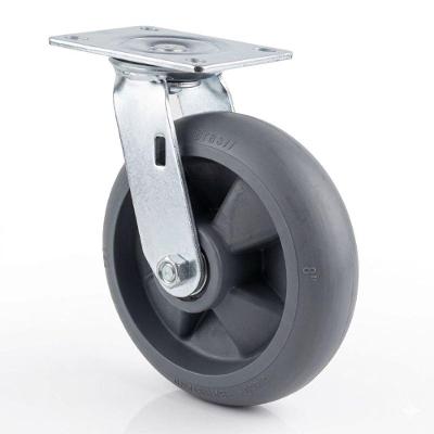 Rodízio Giratório 8x2 sem Freio Roda Macia 220kg Cinza Maxx Performa