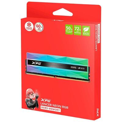 Memória RAM XPG Lancer Neon DDR5 32GB 7200MHz RGB Preto Adata