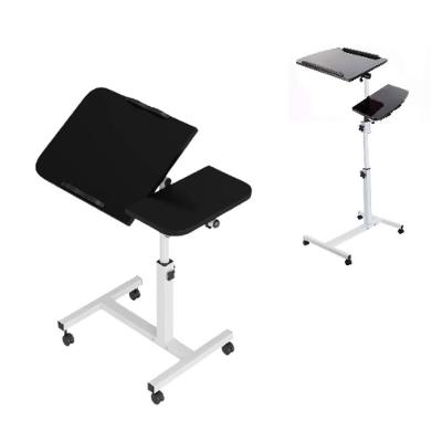 Mesa Notebook Dobrável Dupla Articulada Ajustável MDF Preta Yeet