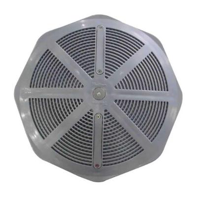Ralo de Fundo para Piscina Grande Alta Vazão ABS 50MM Cinza Brustec Lazer