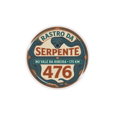 Adesivo Resinado Serpente SP PR BR 476 Alto Relevo em PVC Preto