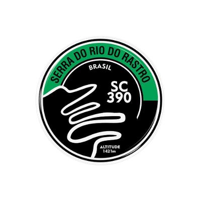 Adesivo Resinado Serra do Rio do Rastro SC 390 6,3cm PVC 3D Preto
