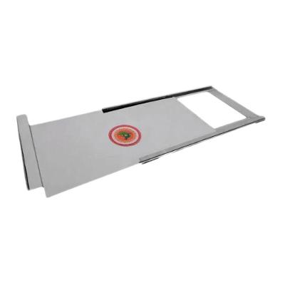 Registro Regulador de Fumaça 125-BS Fogão a Lenha Inox 0,20mm 30x23cm Brassol