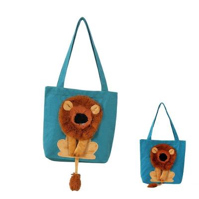 Bolsa de Transporte para Pets AB Mídia BSL3905 Estampa Leão Azul