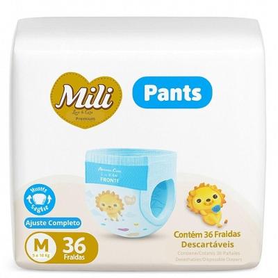 Fralda Descartável Love & Care Premium Pants m 36 Unidades Mili