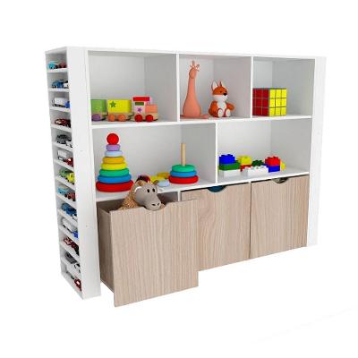 Organizador Baú Anita 2 Portas 2 Gavetas MDF 15mm 158cm Branco Woodcore