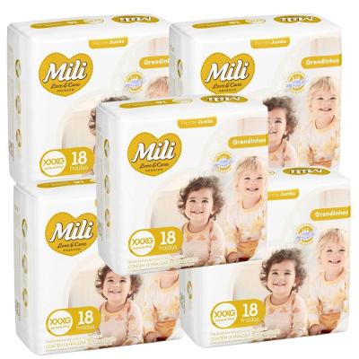 Fralda Descartável Mili Love & Care 90 Unidades XXXG 6 Camadas