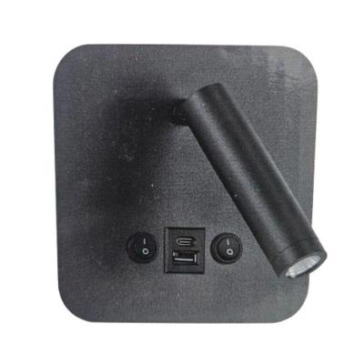 Arandela LED Dalo AD-4084 3000K USB IP65 Preto Astraled