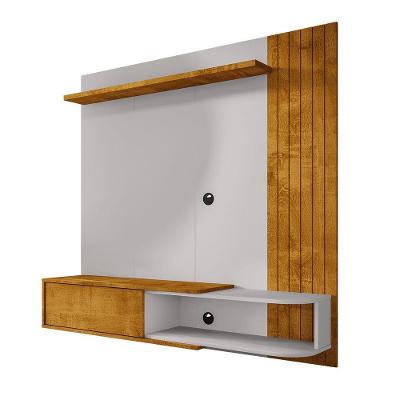 Painel para TV Paraty 137,6CM com Nicho Off White Bechara Móveis