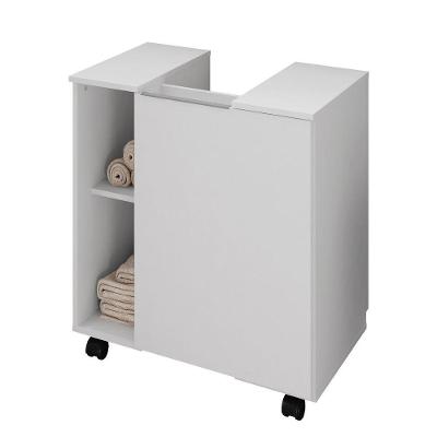 Gabinete para Banheiro Pequin 1 Porta 55,3CM Branco Bechara Móveis
