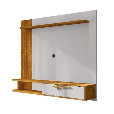 Painel para TV Jeri 160,2CM MDF Naturalle e Off-white Bechara