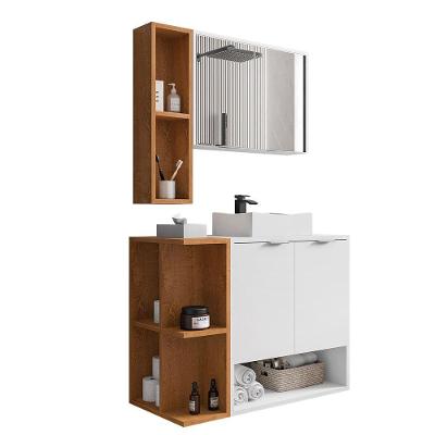 Conjunto para Banheiro Ibiza II 2 Portas 54CM Branco Bechara Móveis
