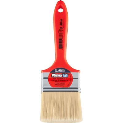 Pincel 4 Pluma Tek 315-9 Cerdas Sintéticas Plumatek Branco Atlas
