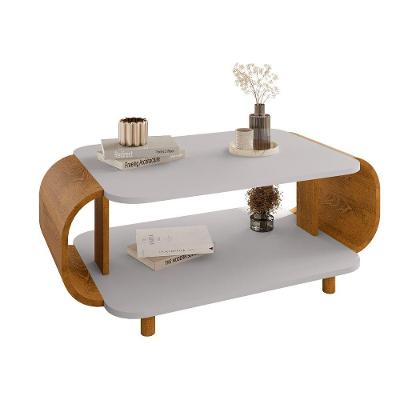 Mesa de Centro Floripa Orgânica 92CM Off White Bechara Móveis