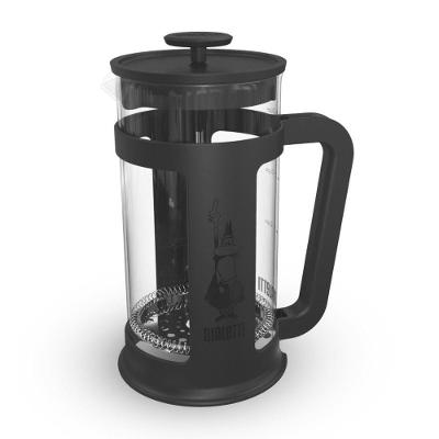 Cafeteira Francesa French Press Smart 1L Vidro Borossilicato Preta Bialetti