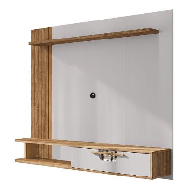 Painel para TV Jeri 160,2CM Cinamomo e Off White Bechara Móveis