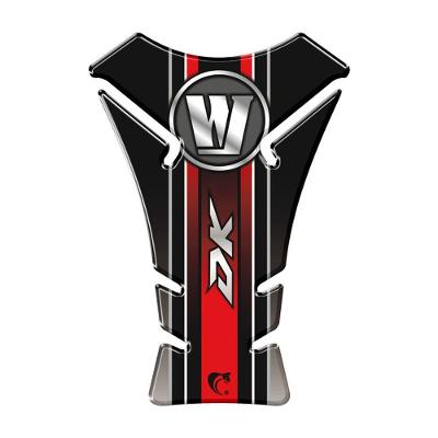 Adesivo Protetor de Tanque Moto Resinado 3D Vermelho Universal DK Pets