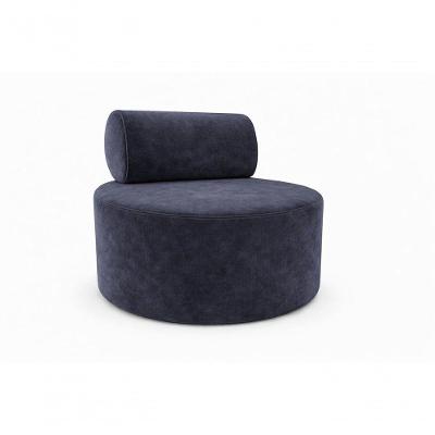 Poltrona Orgânica Flora Decorativa Suede Cinza Escuro do Lar
