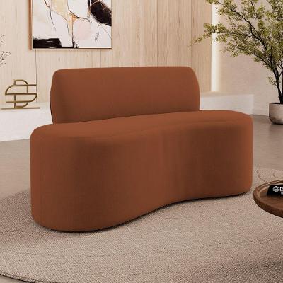 Sofá Sora 1 Lugar 100CM Terracota Suede Desk Design