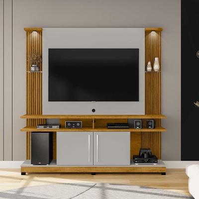 Home para TV York LED 55" 180CM MDP Off White Bechara Móveis