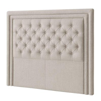 Cabeceira Queen Elegance no Box Linho Cru Nexta Casa